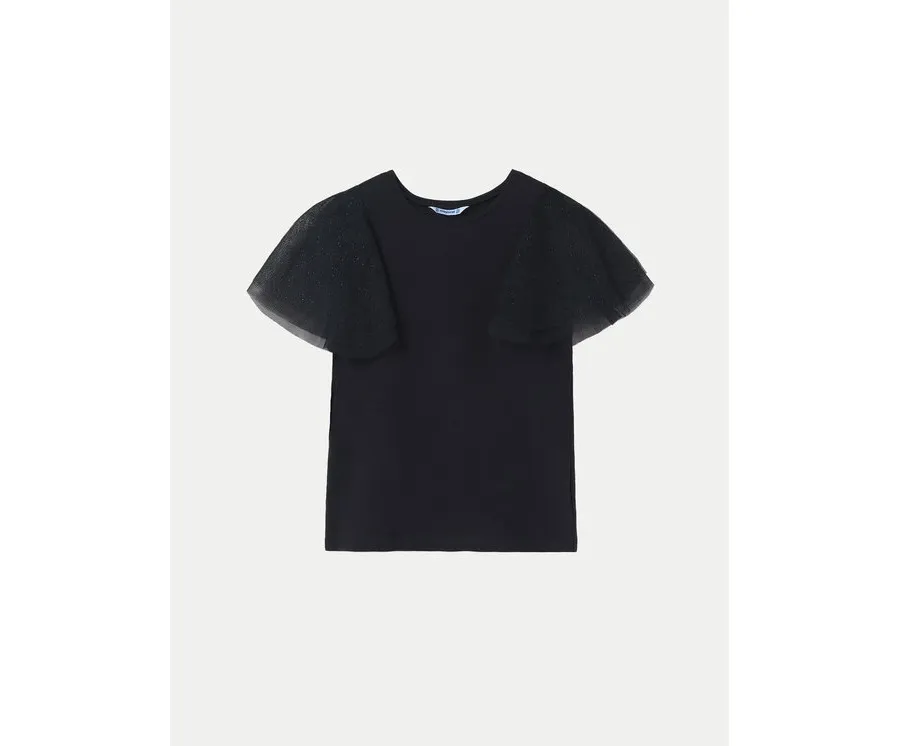 obrazek 1 Mayoral T-Shirt 6022 Czarny Regular Fit