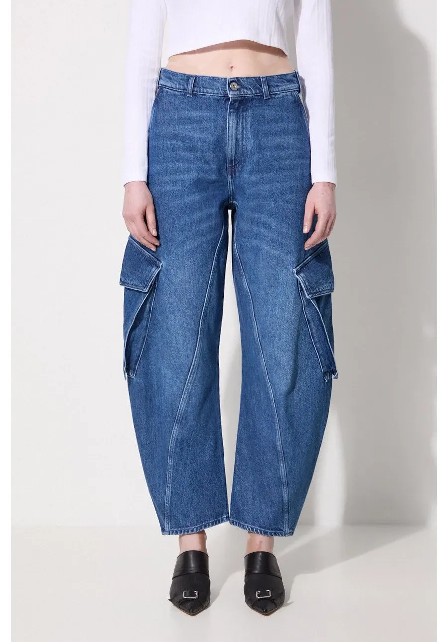 obrazek 1 JW Anderson jeansy Twisted Cargo Jeans damskie high waist DT0091.PG1560.800