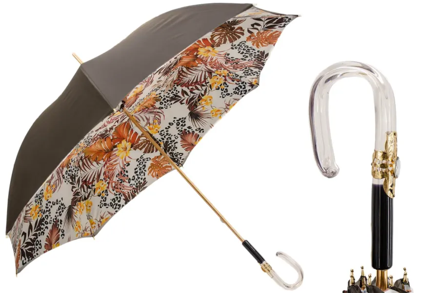 obrazek 1 Elegancki parasol damski zdobiony jesiennym motywem – Pasotti