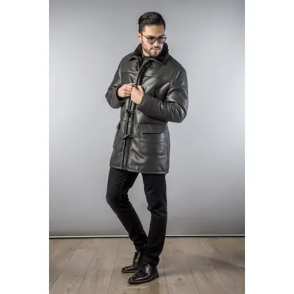 Picture Fashionable men's coat made of lambskin - A&A Vesa