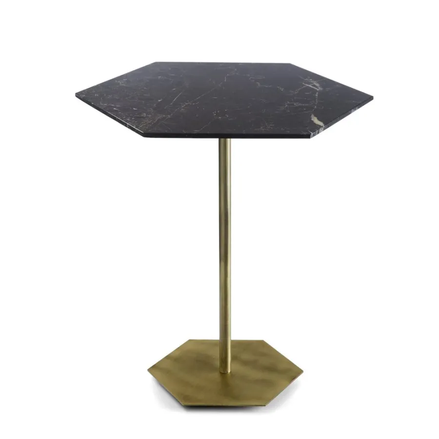 obrazek 2 Elegancki sześciokątny stół jadalniany H.75xL.70xP.60,5 cm