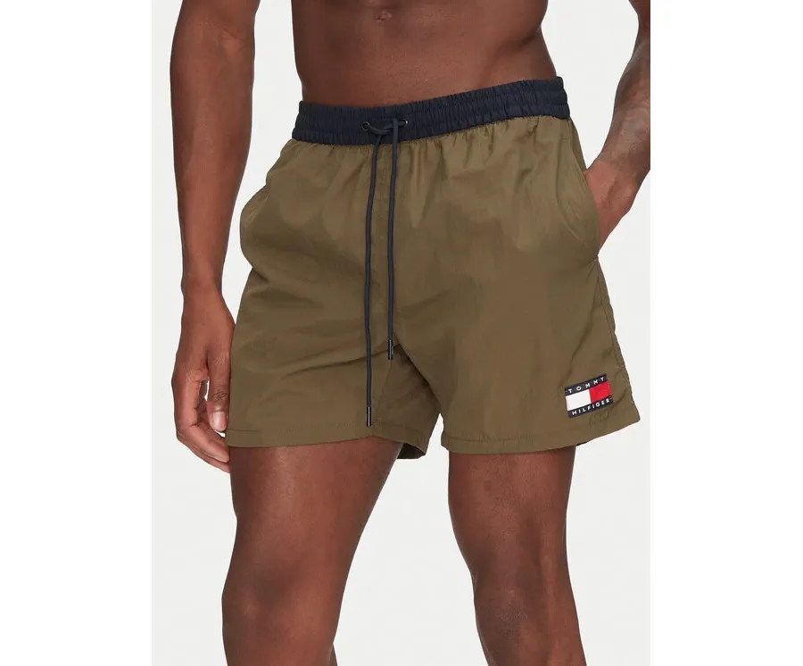 obrazek 1 Tommy Hilfiger Szorty kąpielowe UM0UM03455 Khaki Regular Fit