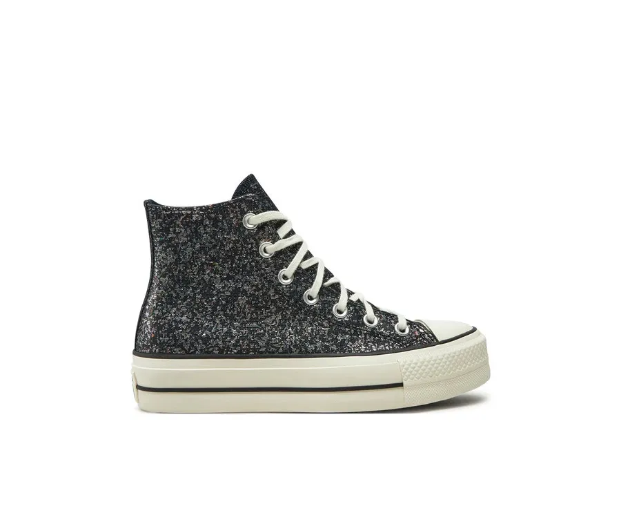 obrazek 1 Converse Trampki Chuck Taylor All Star Lift Platform Glitter A09551C 401 Czarny