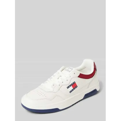 Zdjęcie Sneakersy skórzane z nadrukiem z logo