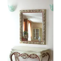 Picture A unique Italian rectangular hand-carved mirror