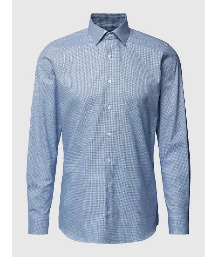 obrazek 1 Koszula biznesowa o kroju slim fit z jednolitą fakturą