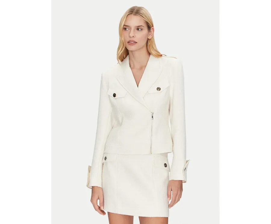 obrazek 1 Bruuns Bazaar Kurtka przejściowa Platanus BBW4429 Biały Slim Fit