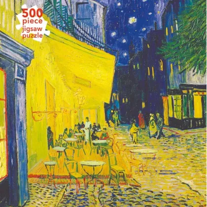 Zdjęcie Puzzle dla dorosłych Vincent van Gogh: Taras kawiarni (500 elementów) - Flame Tree Publishing