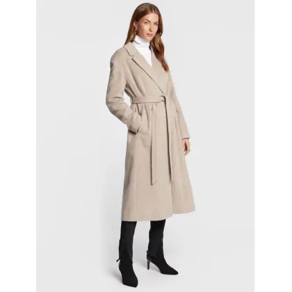 Zdjęcie Calvin Klein Płaszcz wełniany Wrap K20K204951 Szary Regular Fit