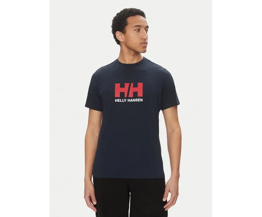 obrazek 1 Helly Hansen T-Shirt Logo 54596 Granatowy Regular Fit