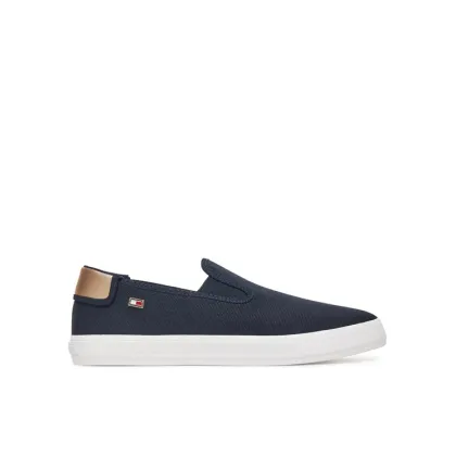 Zdjęcie Tommy Hilfiger Tenisówki Vulc Canvas Slip-On Sneaker FW0FW08645 Granatowy