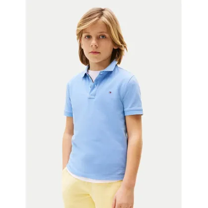 Zdjęcie Tommy Hilfiger Polo Flag KB0KB09103 Błękitny Regular Fit