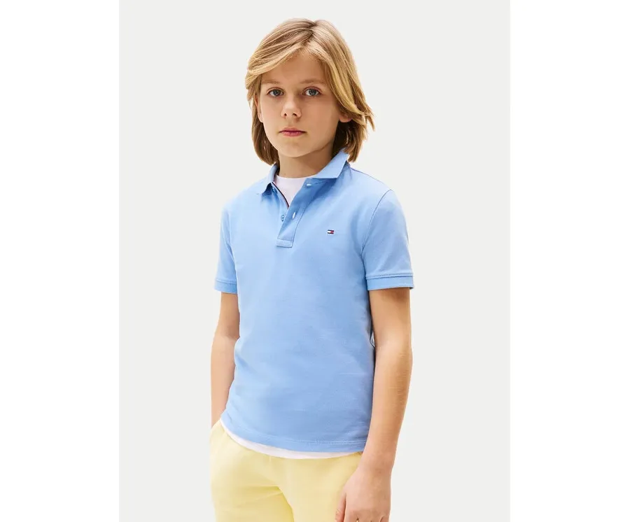 obrazek 1 Tommy Hilfiger Polo Flag KB0KB09103 Błękitny Regular Fit