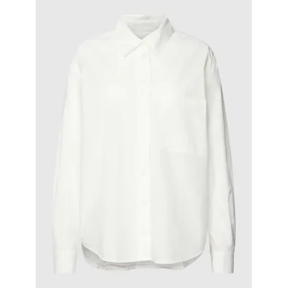 Zdjęcie Bluzka koszulowa z czystej bawełny z kołnierzykiem i listwą guzikową