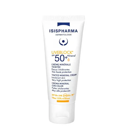 Zdjęcie Isispharma Uveblock SPF50+ - Krem mineralny koloryzujący 40ml Ultra Light 40 ml