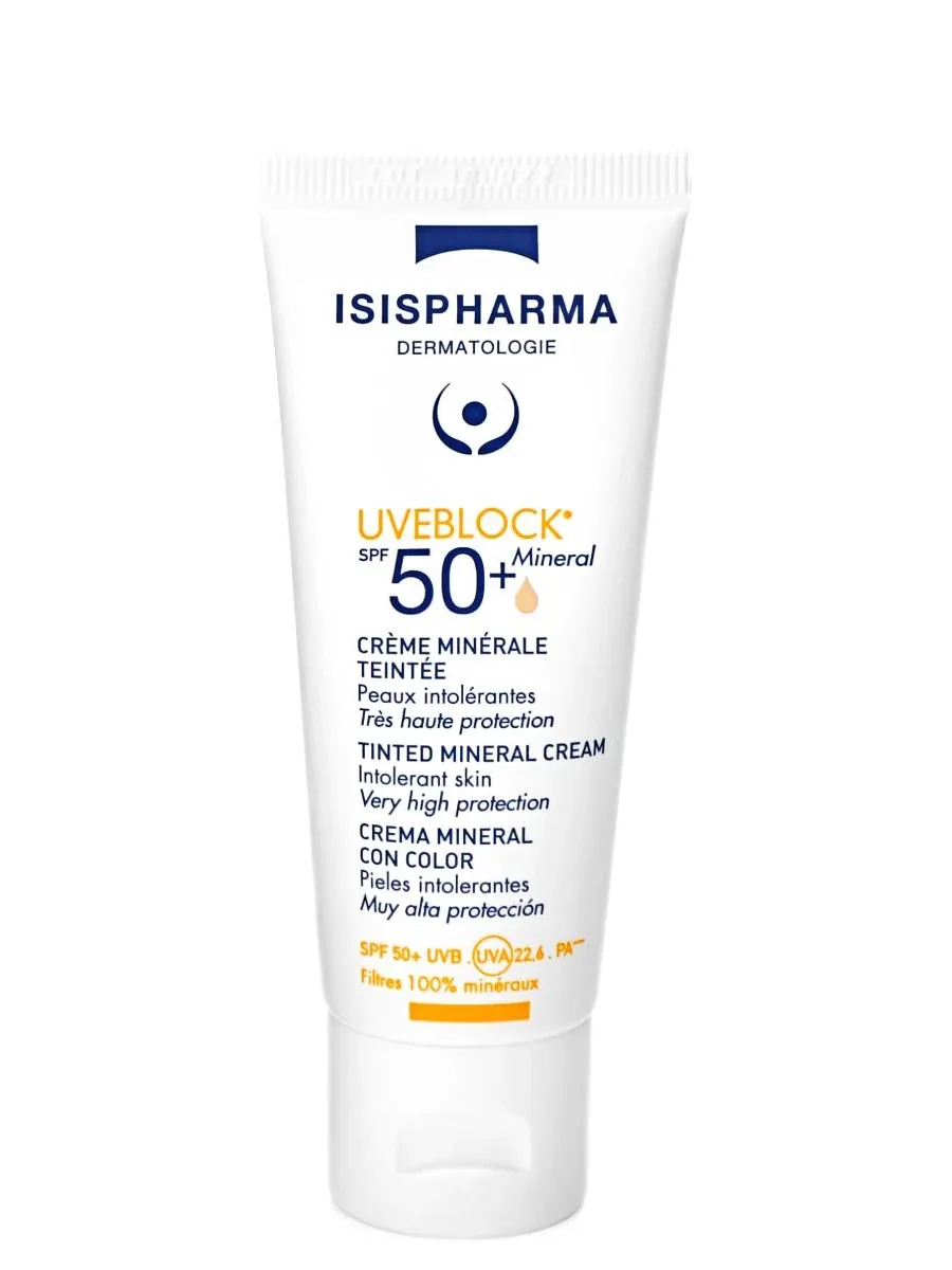 obrazek 1 Isispharma Uveblock SPF50+ - Krem mineralny koloryzujący 40ml Ultra Light 40 ml