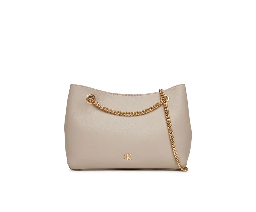 obrazek 1 Calvin Klein Torebka Minimal Monogram Shoulde LV04F3205G Beżowy