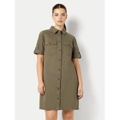 Zdjęcie Noisy May Sukienka jeansowa New Signe 27030173 Khaki Loose Fit