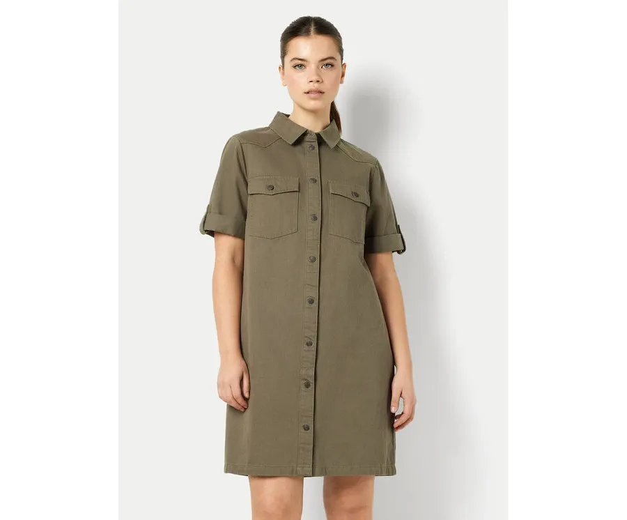 obrazek 1 Noisy May Sukienka jeansowa New Signe 27030173 Khaki Loose Fit