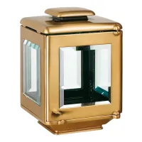 Zdjęcie Oryginalny znicz ozdobny z brązu na grób