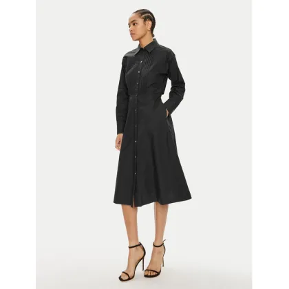 Zdjęcie KARL LAGERFELD Sukienka koszulowa 245W1303 Czarny Regular Fit
