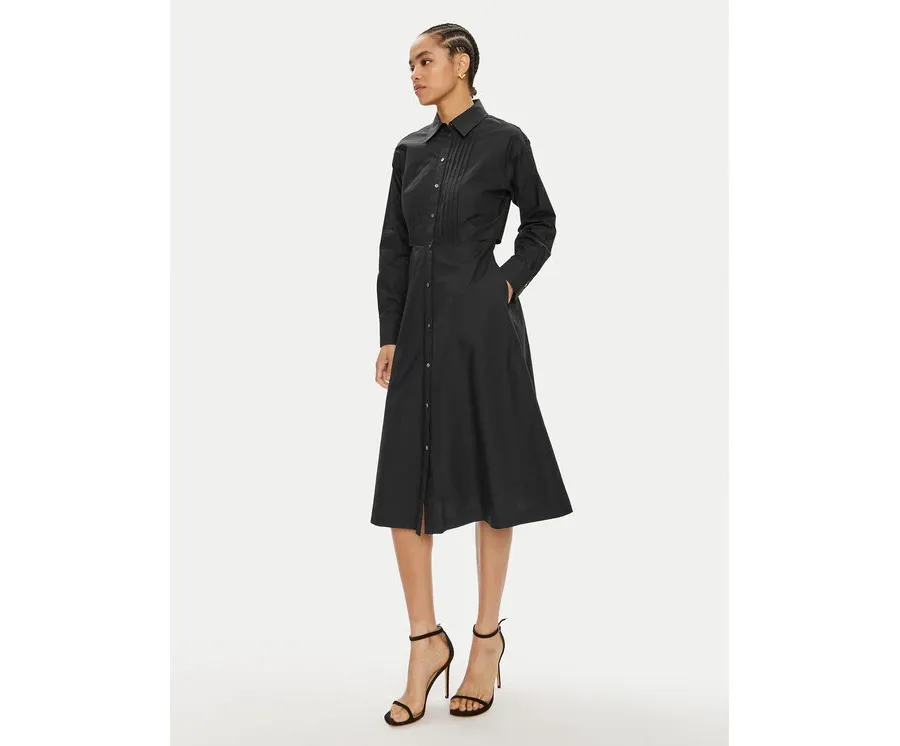 obrazek 1 KARL LAGERFELD Sukienka koszulowa 245W1303 Czarny Regular Fit
