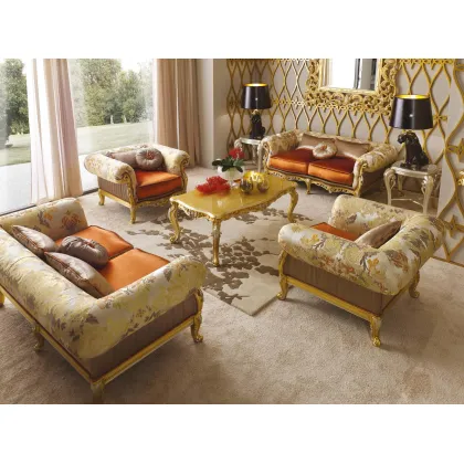 Zdjęcie Stylowa włoska dwuosobowa sofa do salonu - Morello Gianpaolo
