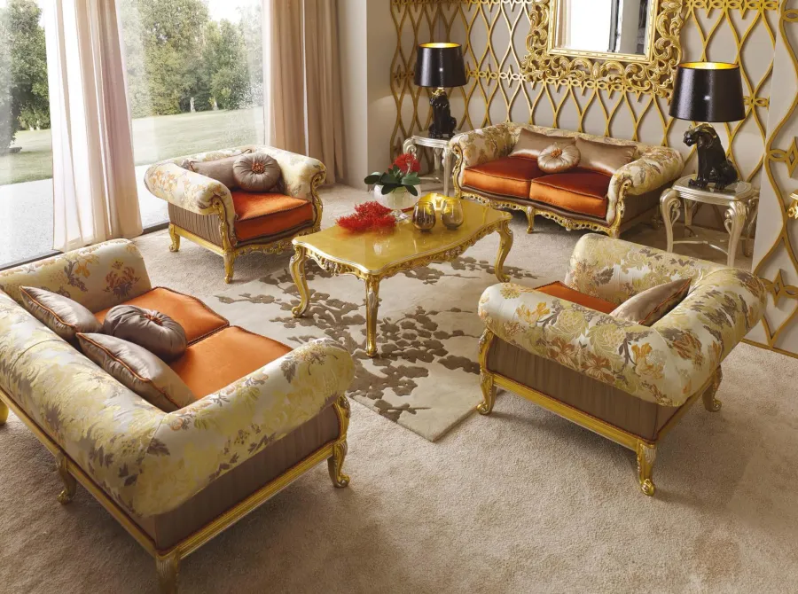 obrazek 1 Stylowa włoska dwuosobowa sofa do salonu - Morello Gianpaolo