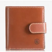 Picture Brown Texas foldable leather wallet