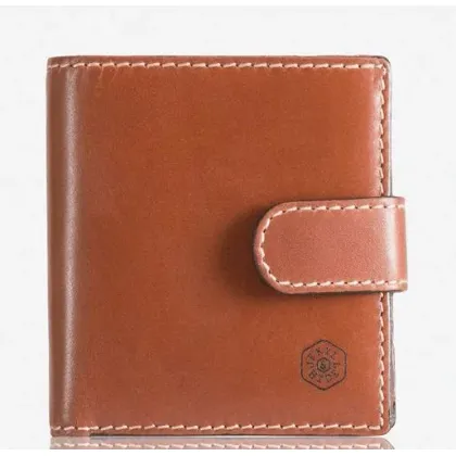 Picture Brown Texas foldable leather wallet