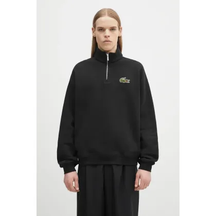Zdjęcie Lacoste bluza bawełniana męska kolor czarny z aplikacją SH2748