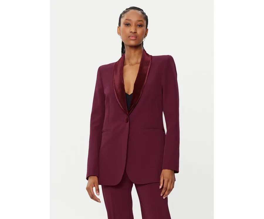obrazek 1 Rinascimento Marynarka CFC0121905003 Bordowy Regular Fit