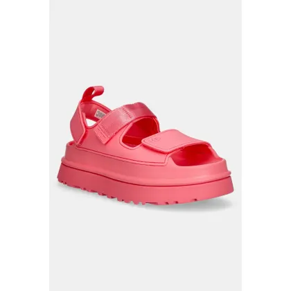 Zdjęcie UGG sandały Goldenglow damskie kolor różowy na platformie 1152685-TPCL