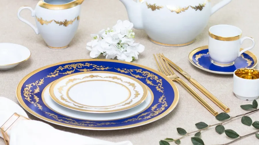 obrazek 4 Portugalska porcelana dla 12 osób - ekskluzywna porcelana stołowa - Porcel