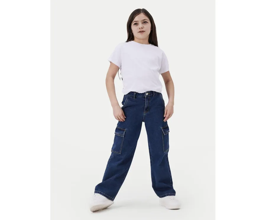 obrazek 1 NAME IT Jeansy 13220709 Granatowy Wide Leg