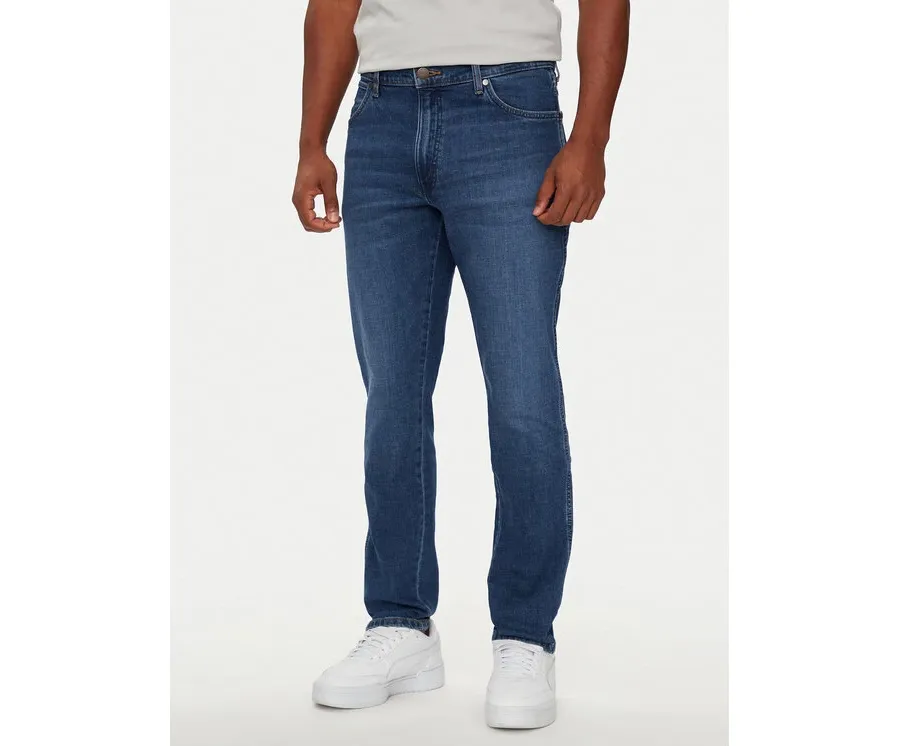 obrazek 1 Wrangler Jeansy River 112356835 Niebieski Tapered Fit