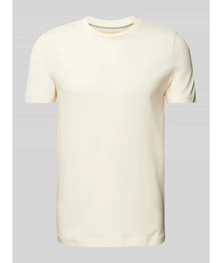 obrazek 1 T-shirt z prążkowanym okrągłym dekoltem