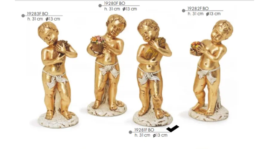 obrazek 1 Ceramiczny letni aniołek baptysta - Valle d'oro Patchi