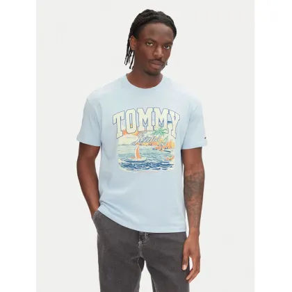 Zdjęcie Tommy Jeans T-Shirt Arch Sailing DM0DM21867 Błękitny Relaxed Fit