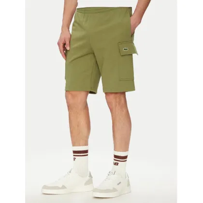 Zdjęcie Lacoste Szorty sportowe GH9743 Khaki Regular Fit