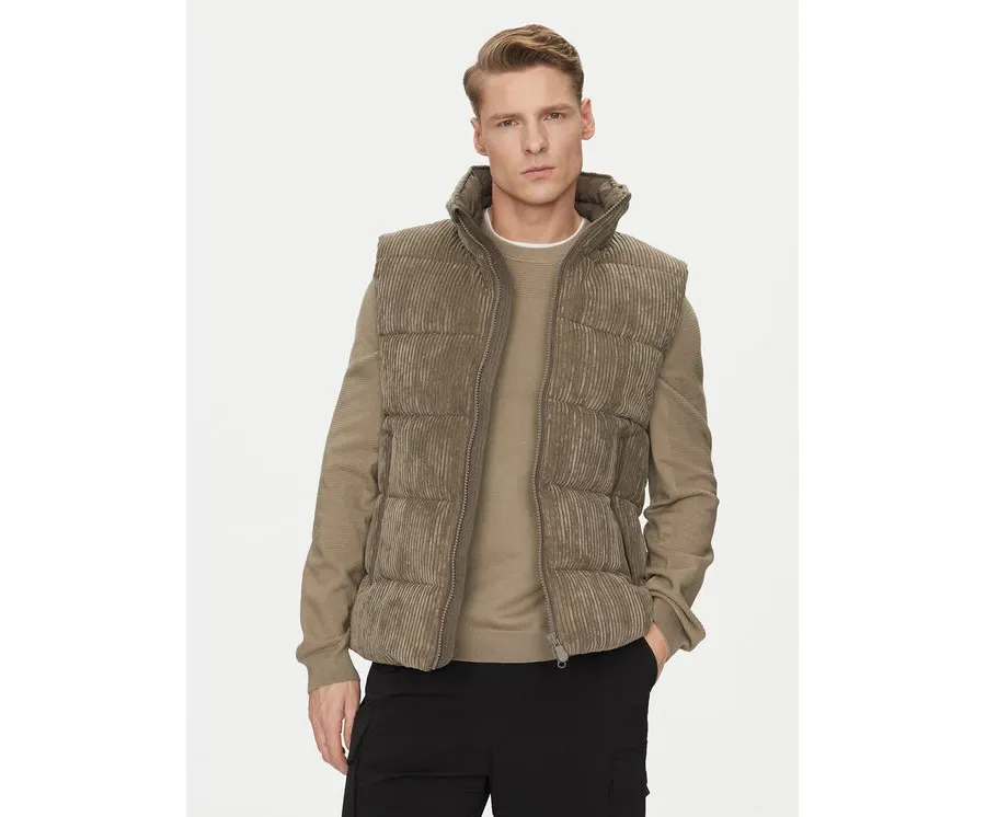 obrazek 1 Save The Duck Bezrękawnik D81438M VELY19 Beżowy Regular Fit