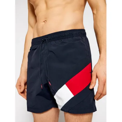 Zdjęcie Tommy Hilfiger Szorty kąpielowe UM0UM02048 Granatowy Slim Fit