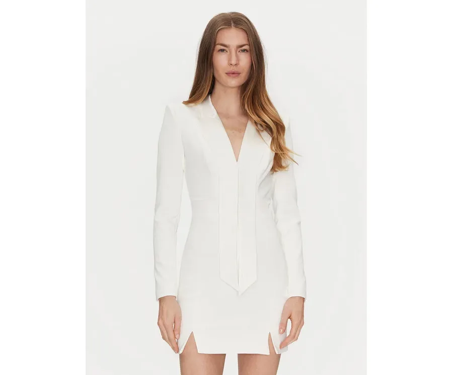 obrazek 1 Elisabetta Franchi Sukienka koktajlowa AB-709-51E2-V550 Biały Regular Fit