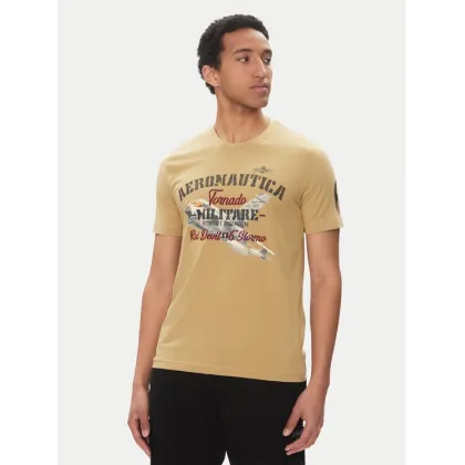 Zdjęcie Aeronautica Militare T-Shirt 251TS2406J641 Beżowy Regular Fit