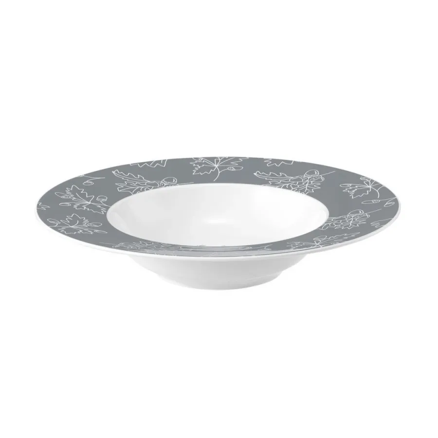 obrazek 1 Talerz głęboki do zupy z porcelany 23,5 cm zdobiony nowoczesnym motywem - Seltmann Weiden