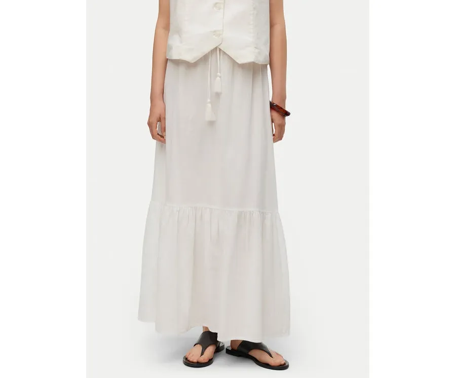 obrazek 1 Vero Moda Spódnica maxi Pretty 10311167 Biały Regular Fit