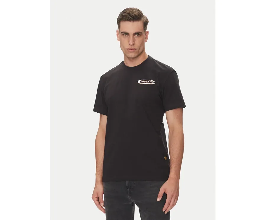 obrazek 1 G-Star Raw T-Shirt Back Gr Arch D26047-C336 Czarny Regular Fit