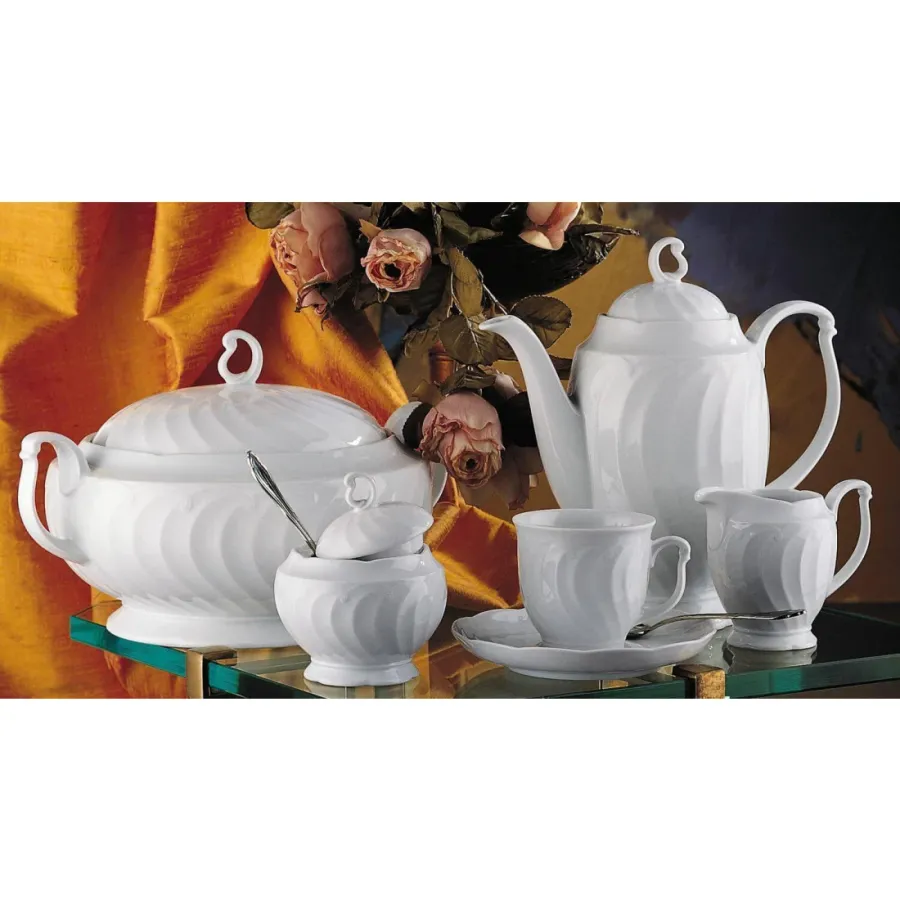 obrazek 5 Wyjątkowy porcelanowy biały wazon o klasycznym kształcie - Seltmann Weiden