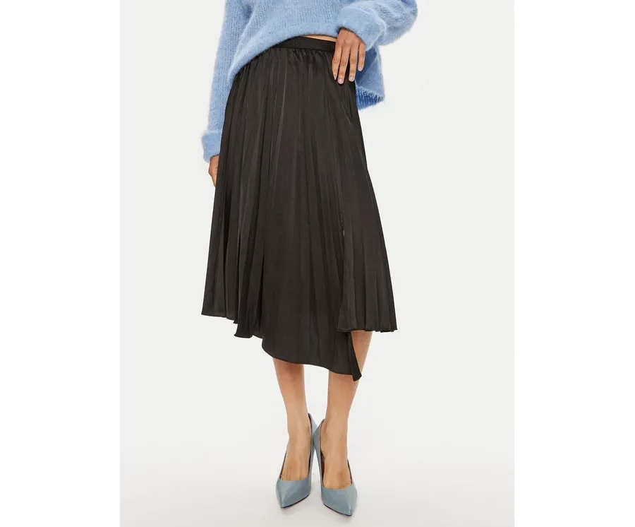 obrazek 1 DKNY Spódnica plisowana P4ENTQBW Czarny Regular Fit