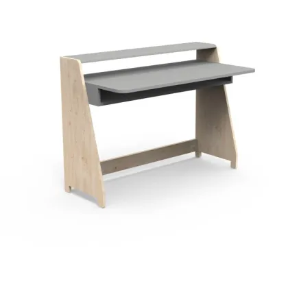 Zdjęcie Drewniane duże dziecięce biurko z mnóstwem kombinacji ASYMETRY - MONTESSORI - Mathy by Bols